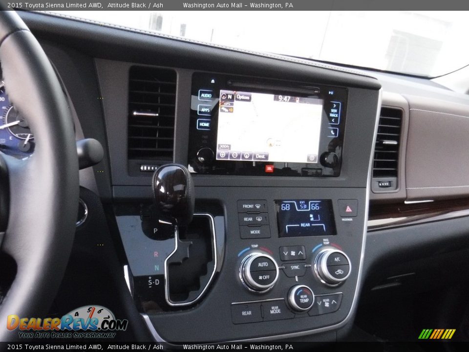 2015 Toyota Sienna Limited AWD Attitude Black / Ash Photo #21