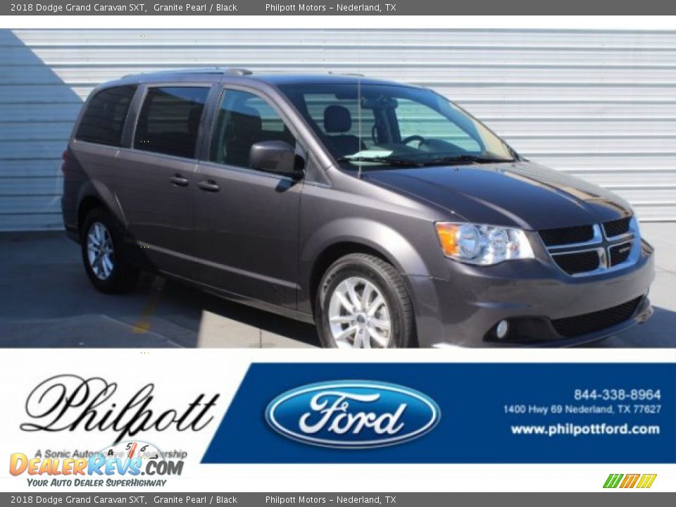 2018 Dodge Grand Caravan SXT Granite Pearl / Black Photo #1
