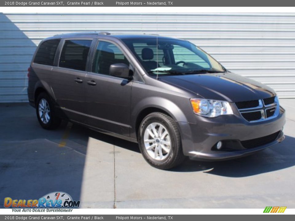 2018 Dodge Grand Caravan SXT Granite Pearl / Black Photo #2