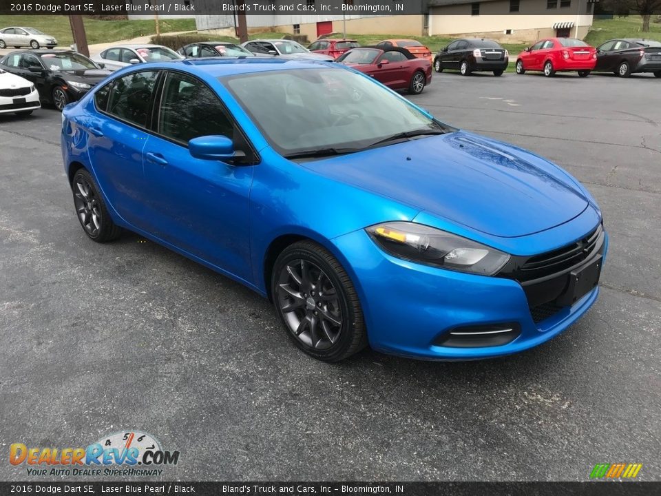 2016 Dodge Dart SE Laser Blue Pearl / Black Photo #4