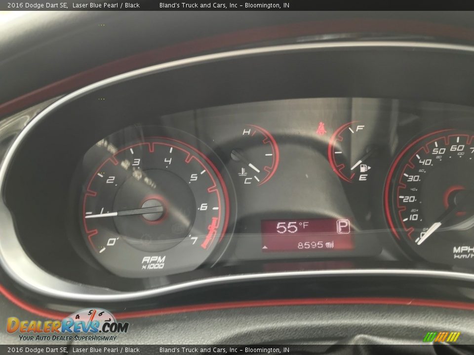 2016 Dodge Dart SE Laser Blue Pearl / Black Photo #10