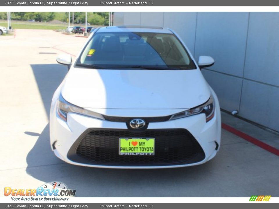 2020 Toyota Corolla LE Super White / Light Gray Photo #3