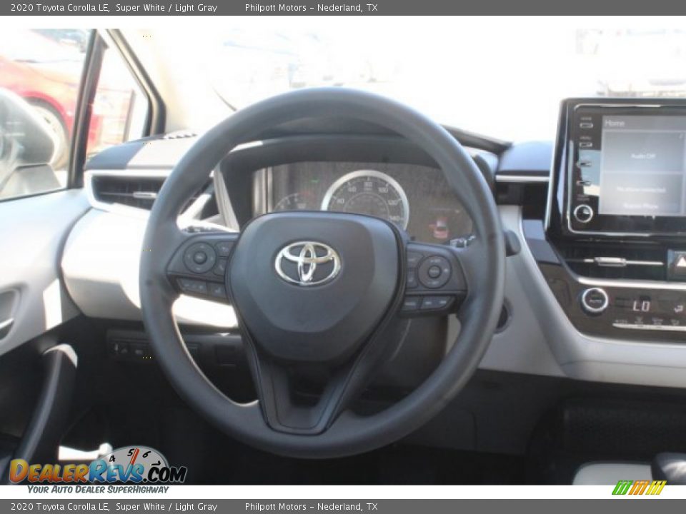 2020 Toyota Corolla LE Super White / Light Gray Photo #20