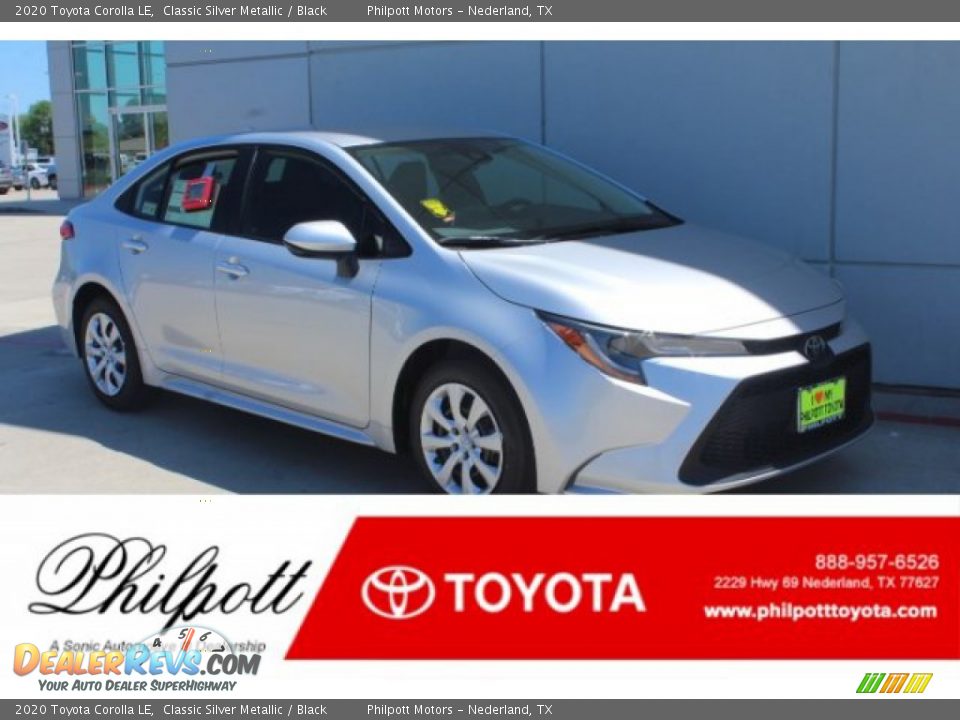 2020 Toyota Corolla LE Classic Silver Metallic / Black Photo #1