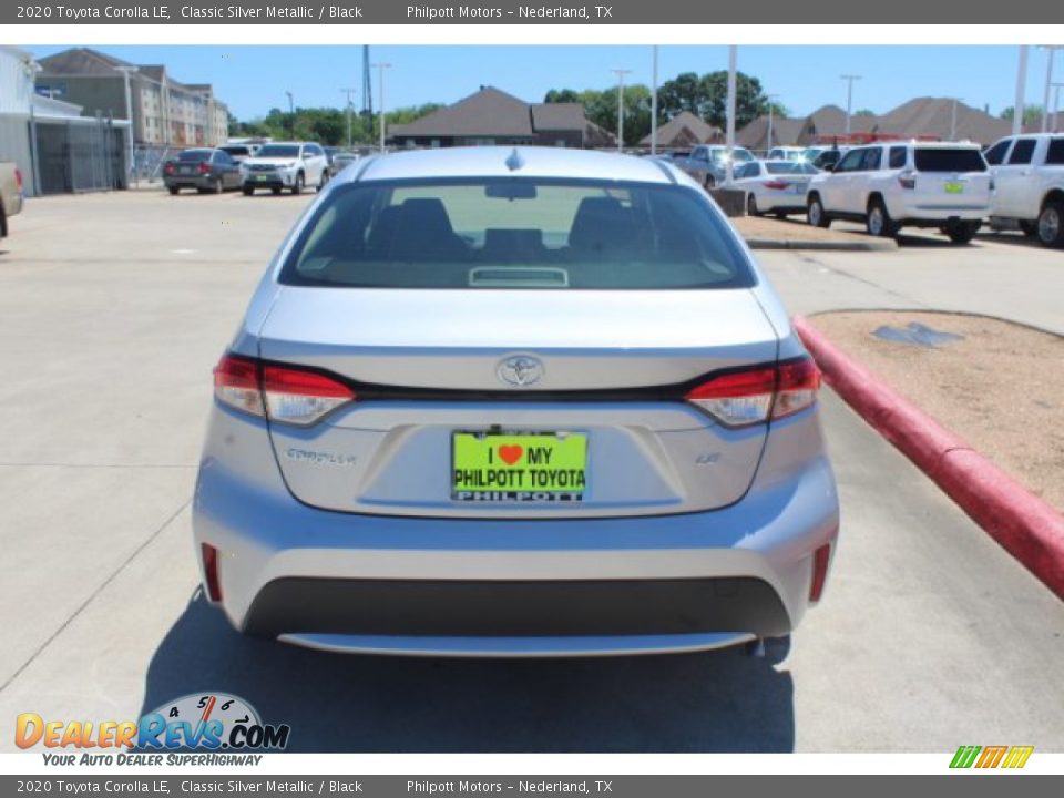 2020 Toyota Corolla LE Classic Silver Metallic / Black Photo #7