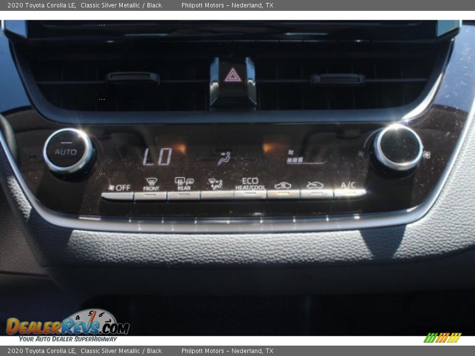 2020 Toyota Corolla LE Classic Silver Metallic / Black Photo #12