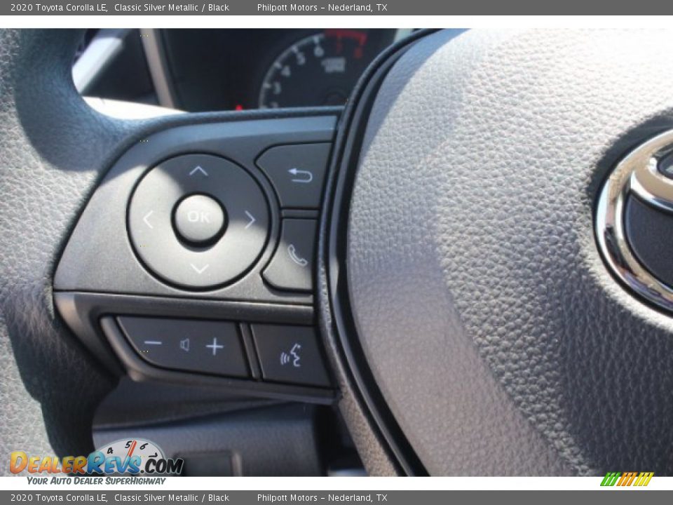 2020 Toyota Corolla LE Classic Silver Metallic / Black Photo #14