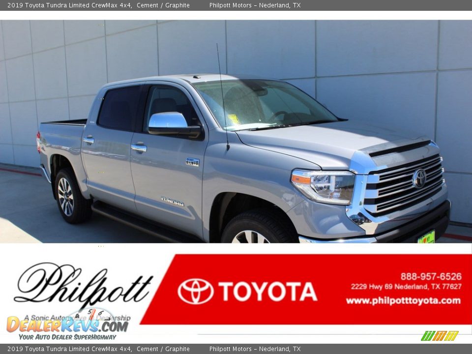 2019 Toyota Tundra Limited CrewMax 4x4 Cement / Graphite Photo #1