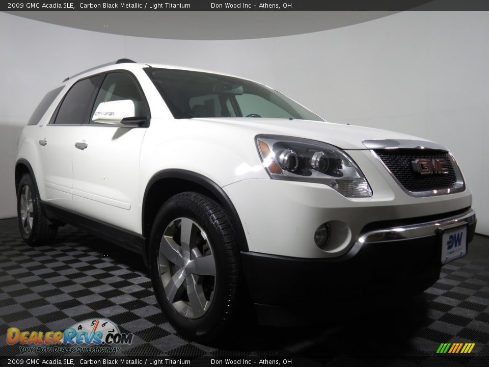 2009 GMC Acadia SLE Carbon Black Metallic / Light Titanium Photo #2