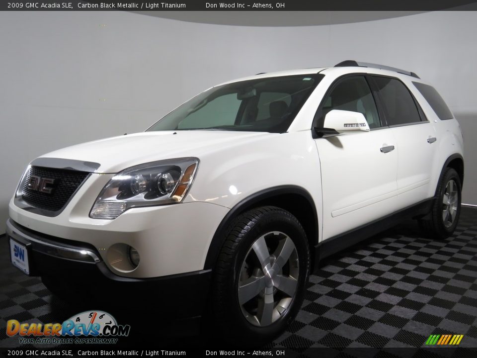 2009 GMC Acadia SLE Carbon Black Metallic / Light Titanium Photo #4