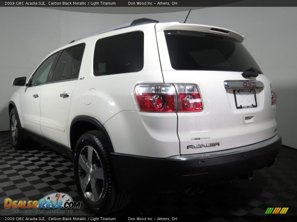 2009 GMC Acadia SLE Carbon Black Metallic / Light Titanium Photo #5