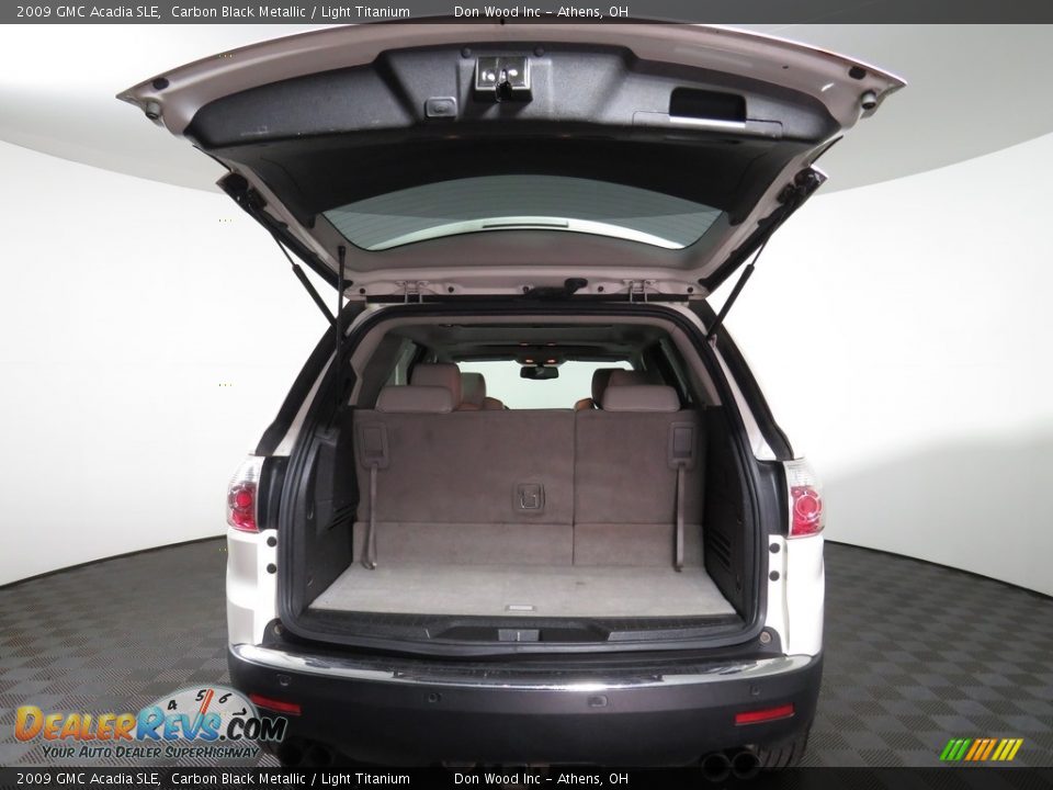 2009 GMC Acadia SLE Carbon Black Metallic / Light Titanium Photo #7