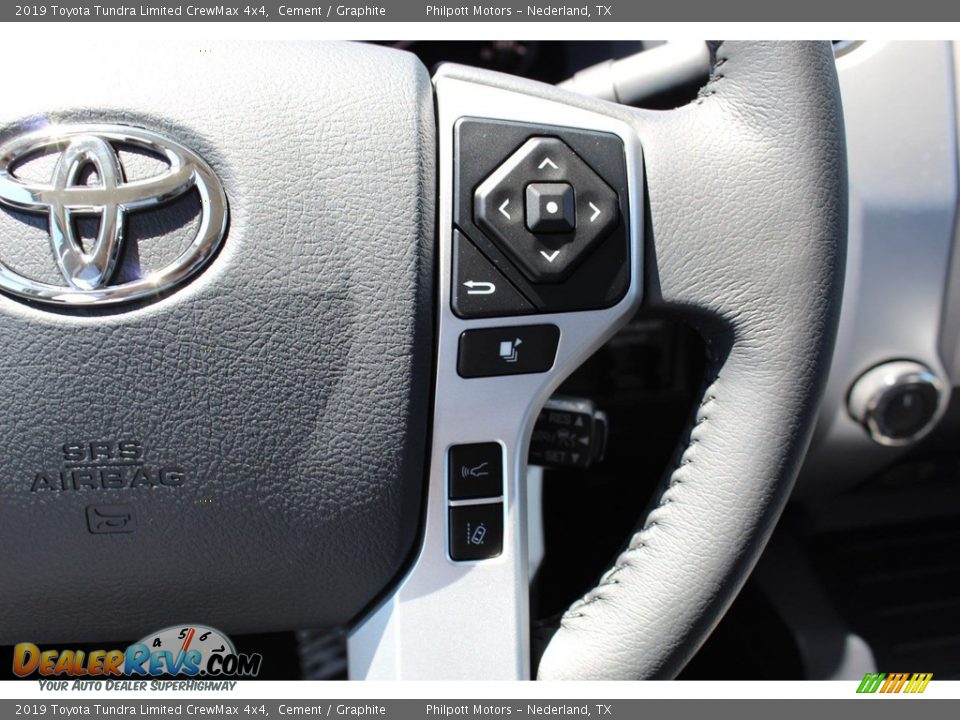 2019 Toyota Tundra Limited CrewMax 4x4 Cement / Graphite Photo #14
