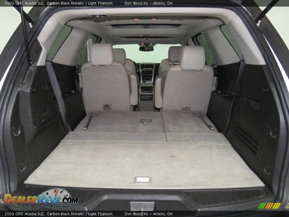 2009 GMC Acadia SLE Carbon Black Metallic / Light Titanium Photo #9