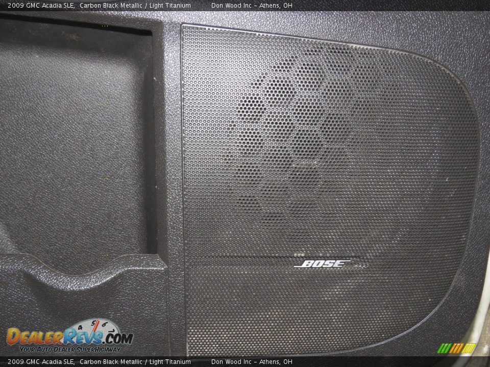 2009 GMC Acadia SLE Carbon Black Metallic / Light Titanium Photo #11