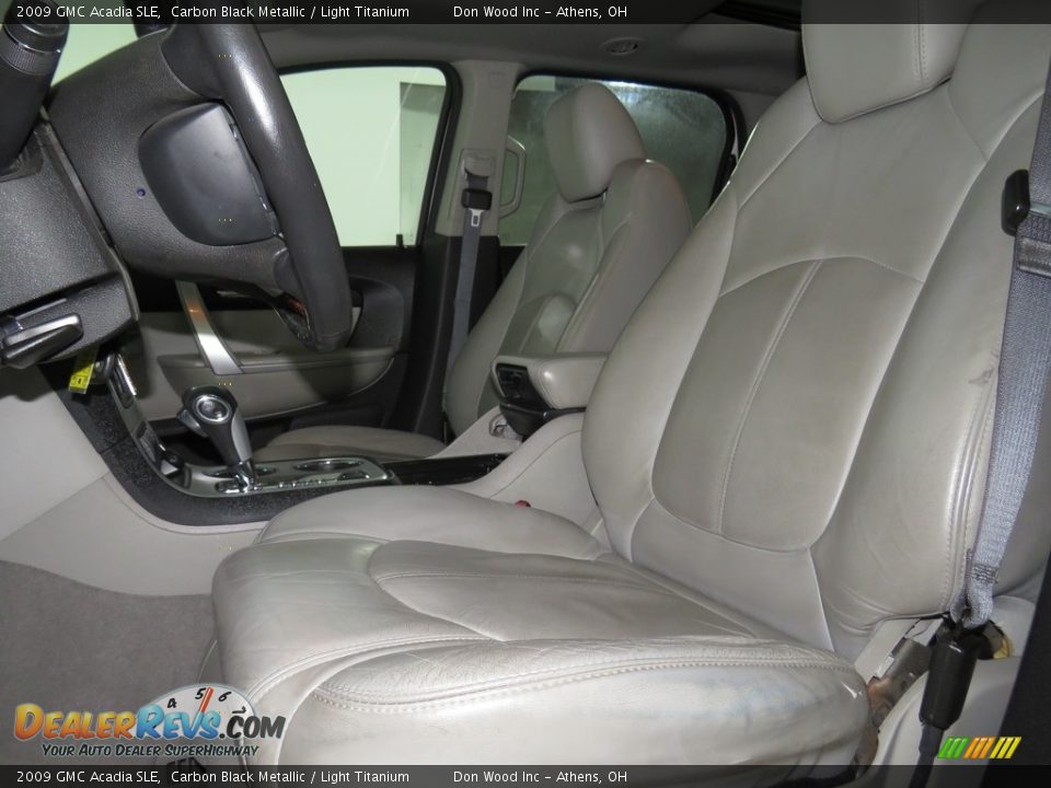 2009 GMC Acadia SLE Carbon Black Metallic / Light Titanium Photo #13