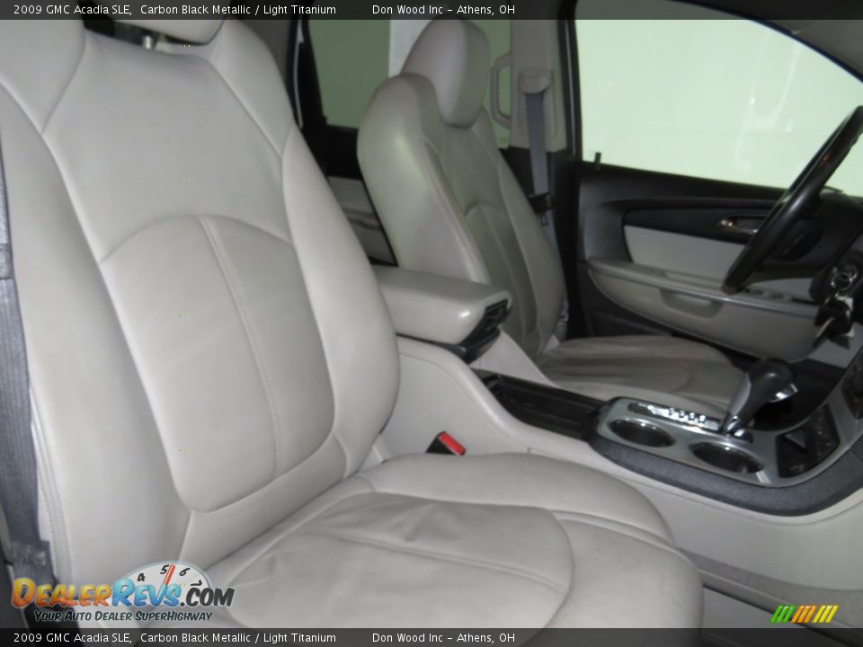 2009 GMC Acadia SLE Carbon Black Metallic / Light Titanium Photo #19