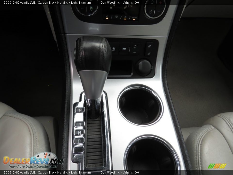 2009 GMC Acadia SLE Carbon Black Metallic / Light Titanium Photo #21