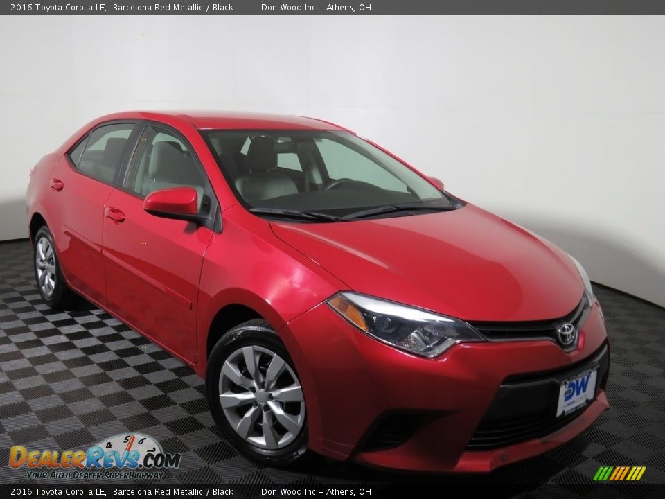 2016 Toyota Corolla LE Barcelona Red Metallic / Black Photo #3