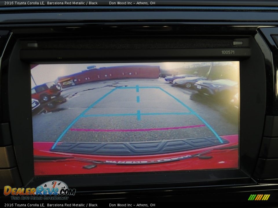 2016 Toyota Corolla LE Barcelona Red Metallic / Black Photo #17
