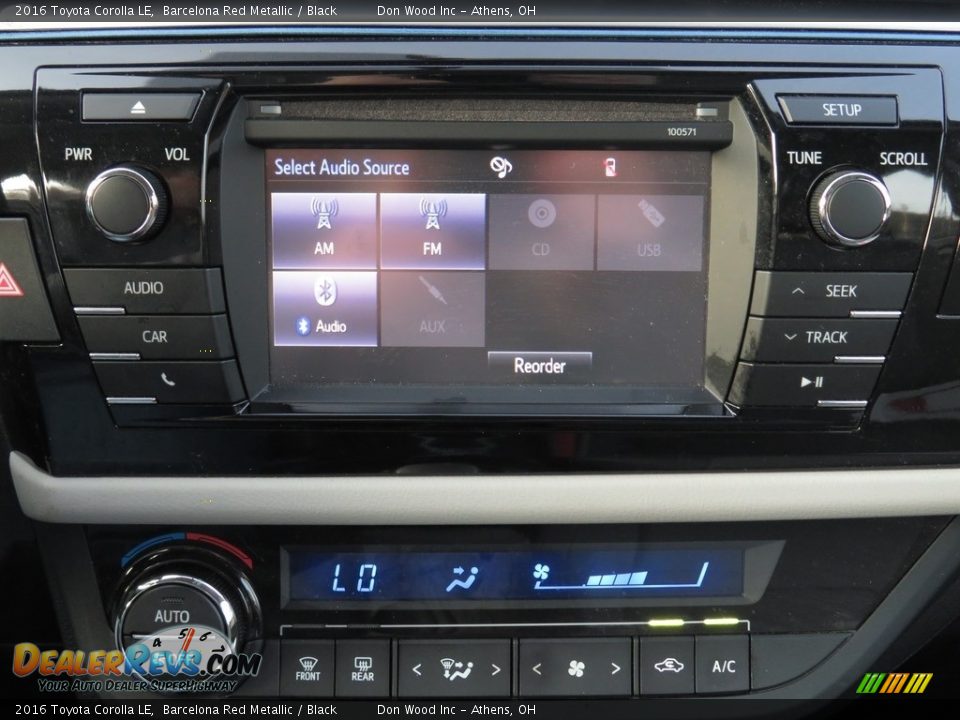 2016 Toyota Corolla LE Barcelona Red Metallic / Black Photo #18