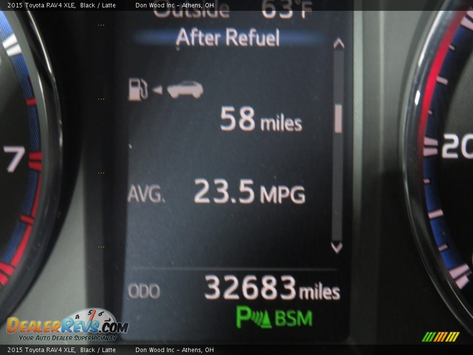 2015 Toyota RAV4 XLE Black / Latte Photo #5