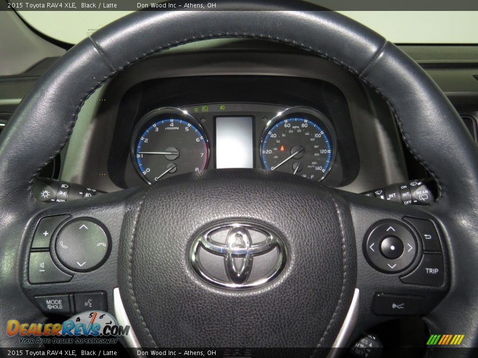 2015 Toyota RAV4 XLE Black / Latte Photo #6