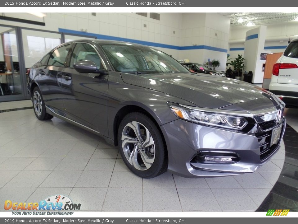 2019 Honda Accord EX Sedan Modern Steel Metallic / Gray Photo #3