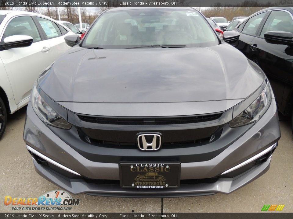 2019 Honda Civic LX Sedan Modern Steel Metallic / Gray Photo #2