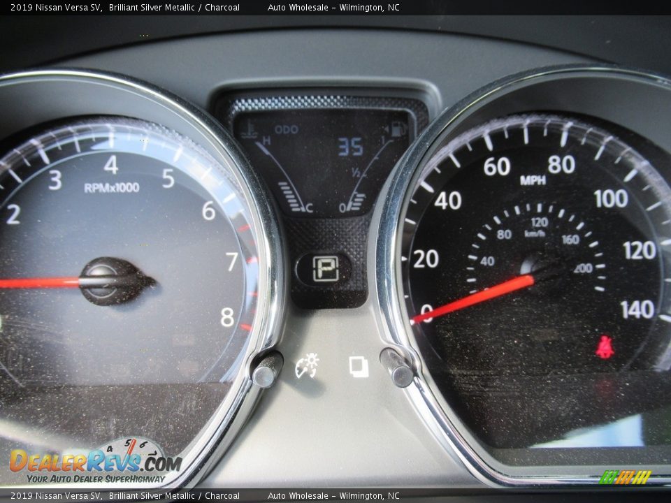 2019 Nissan Versa SV Brilliant Silver Metallic / Charcoal Photo #16