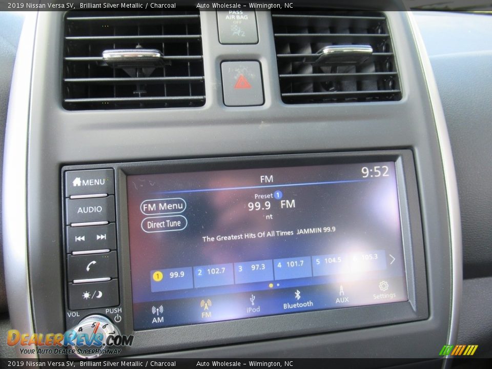 2019 Nissan Versa SV Brilliant Silver Metallic / Charcoal Photo #17
