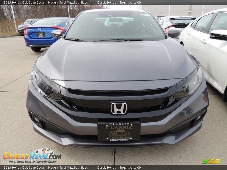 2019 Honda Civic Sport Sedan Modern Steel Metallic / Black Photo #2