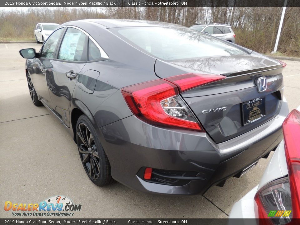 2019 Honda Civic Sport Sedan Modern Steel Metallic / Black Photo #5