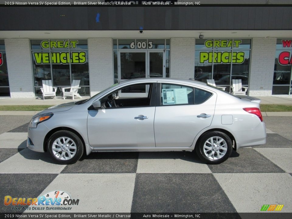 2019 Nissan Versa SV Special Edition Brilliant Silver Metallic / Charcoal Photo #1