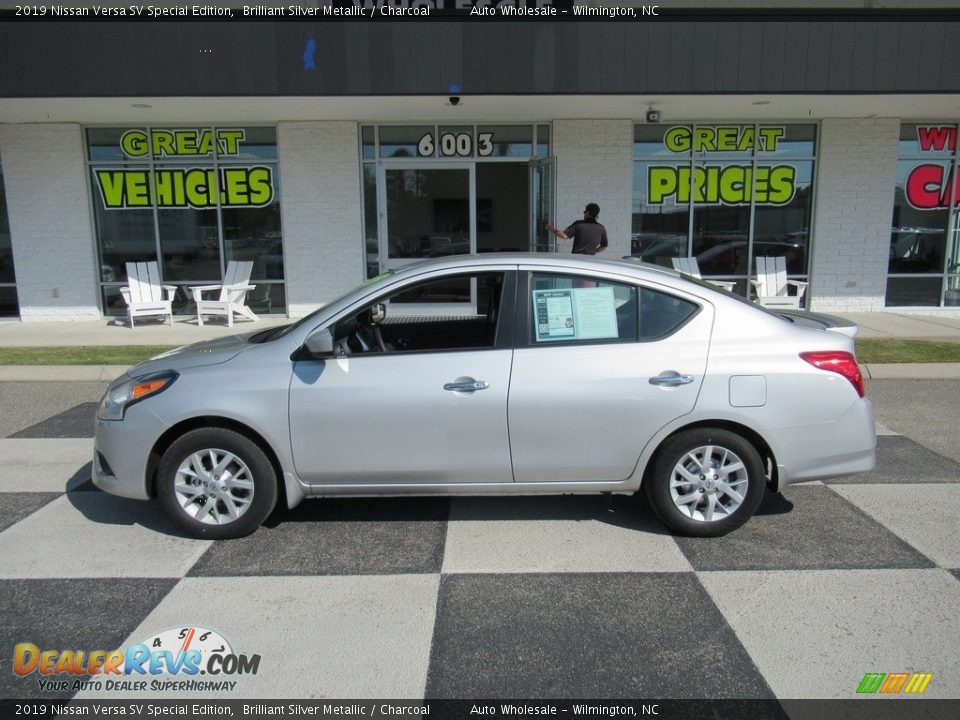 2019 Nissan Versa SV Special Edition Brilliant Silver Metallic / Charcoal Photo #1