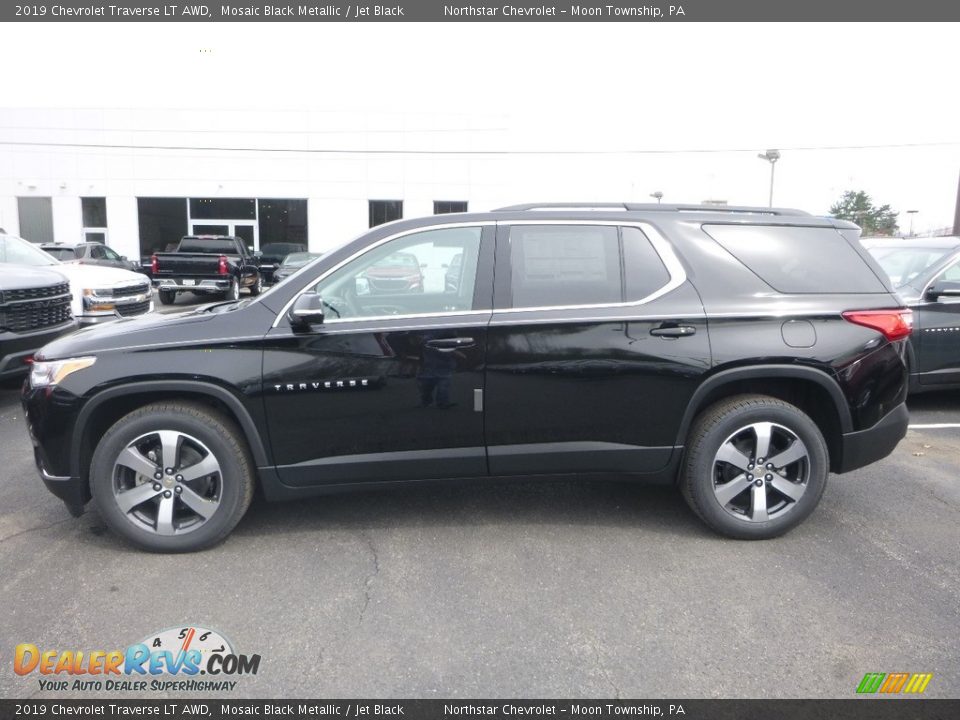 2019 Chevrolet Traverse LT AWD Mosaic Black Metallic / Jet Black Photo #3