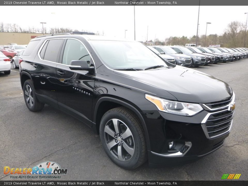 2019 Chevrolet Traverse LT AWD Mosaic Black Metallic / Jet Black Photo #8