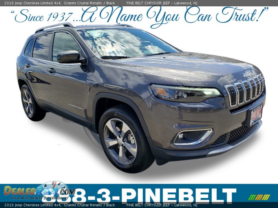2019 Jeep Cherokee Limited 4x4 Granite Crystal Metallic / Black Photo #1
