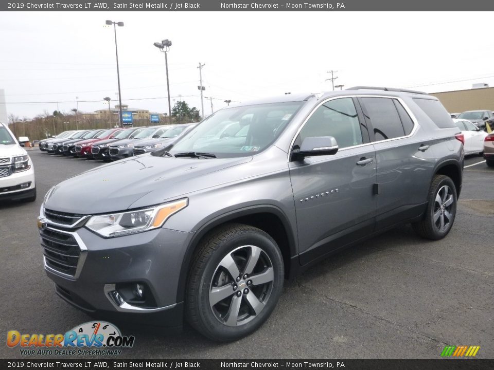 2019 Chevrolet Traverse LT AWD Satin Steel Metallic / Jet Black Photo #1