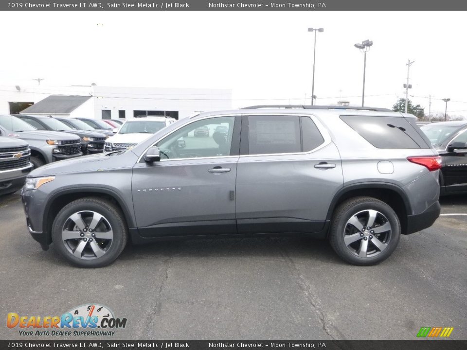 2019 Chevrolet Traverse LT AWD Satin Steel Metallic / Jet Black Photo #2