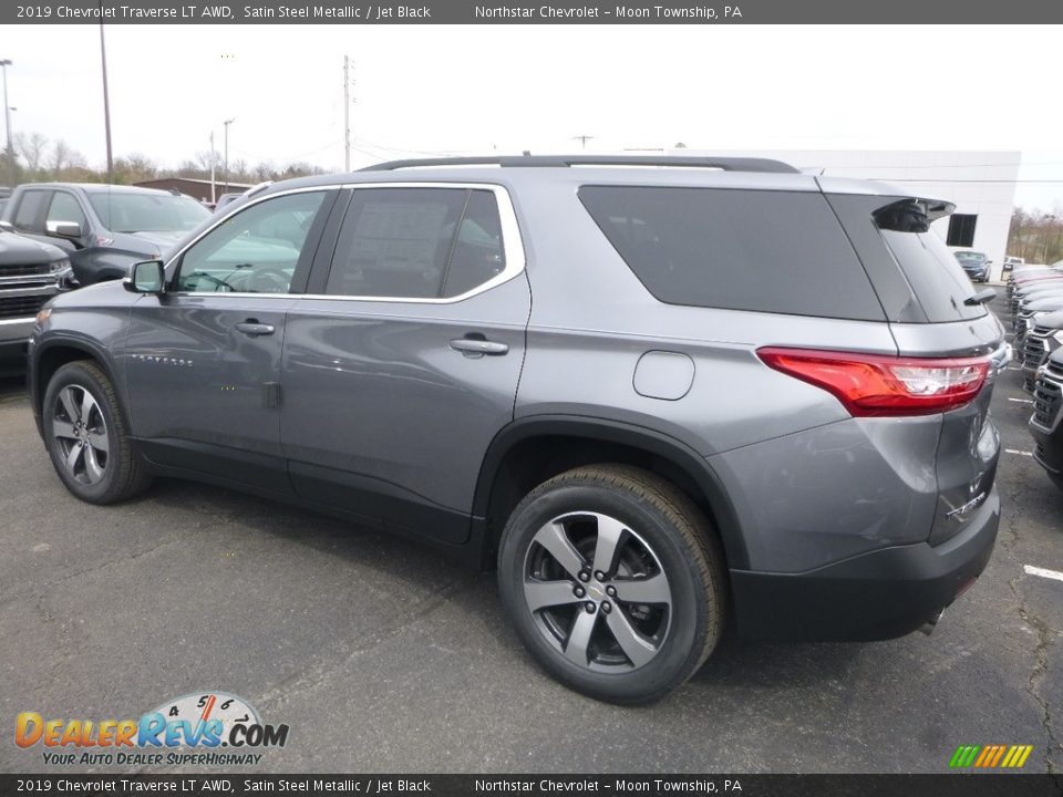 2019 Chevrolet Traverse LT AWD Satin Steel Metallic / Jet Black Photo #3