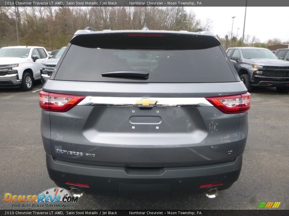 2019 Chevrolet Traverse LT AWD Satin Steel Metallic / Jet Black Photo #4