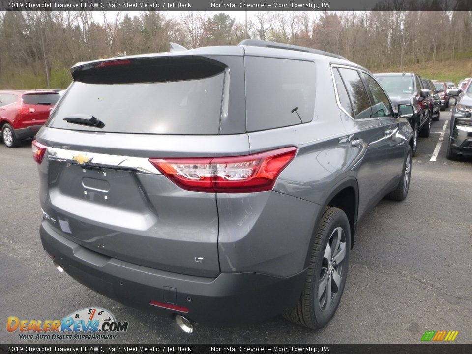 2019 Chevrolet Traverse LT AWD Satin Steel Metallic / Jet Black Photo #5