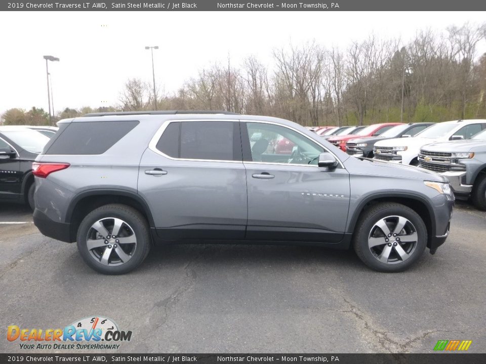 2019 Chevrolet Traverse LT AWD Satin Steel Metallic / Jet Black Photo #6