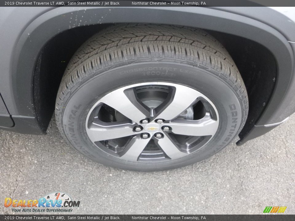 2019 Chevrolet Traverse LT AWD Satin Steel Metallic / Jet Black Photo #9