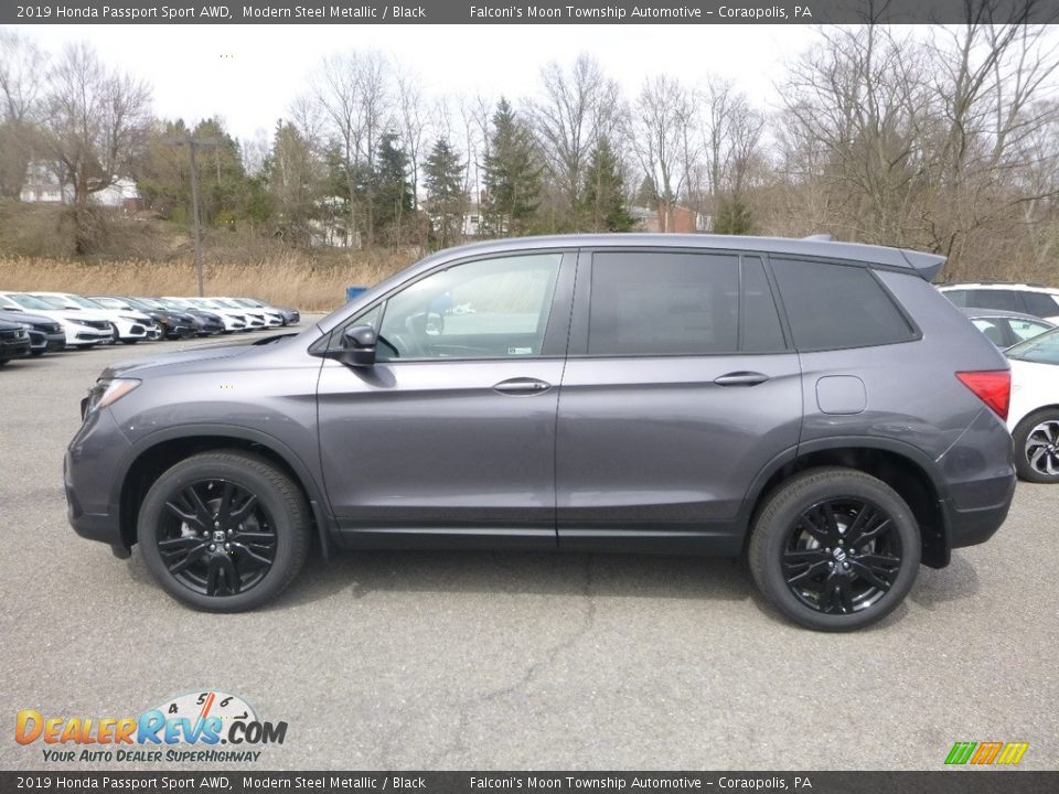 Modern Steel Metallic 2019 Honda Passport Sport AWD Photo #2