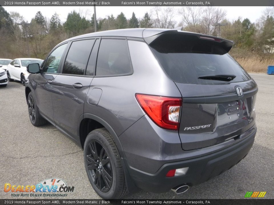 2019 Honda Passport Sport AWD Modern Steel Metallic / Black Photo #3