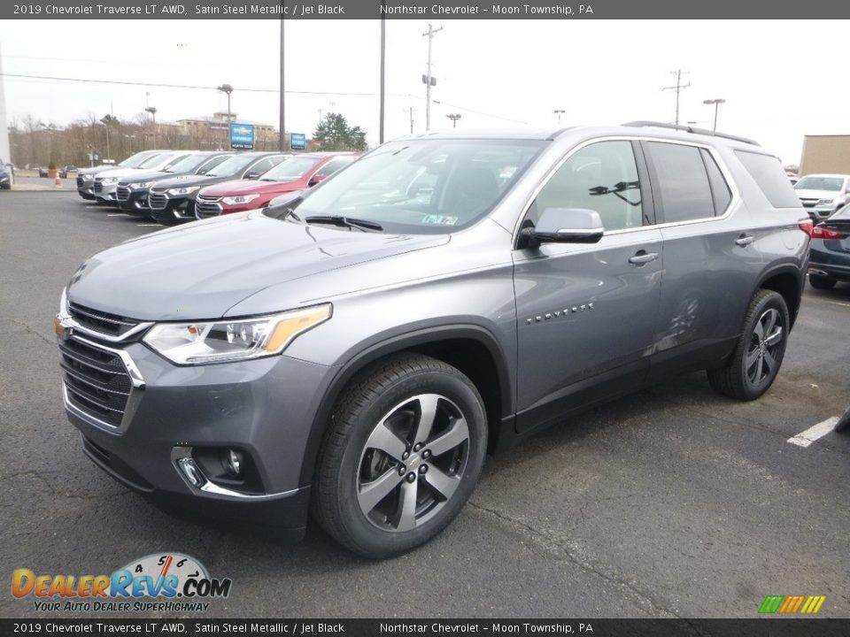 2019 Chevrolet Traverse LT AWD Satin Steel Metallic / Jet Black Photo #1