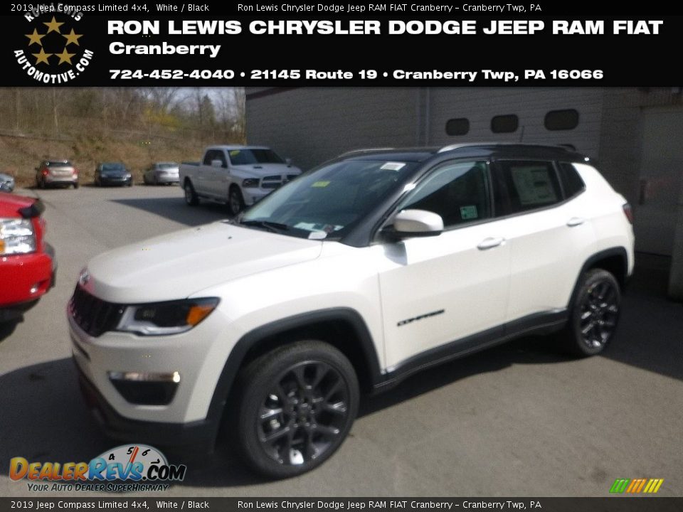 2019 Jeep Compass Limited 4x4 White / Black Photo #1