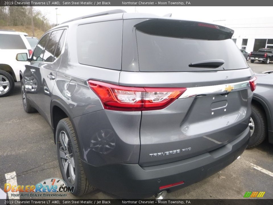 2019 Chevrolet Traverse LT AWD Satin Steel Metallic / Jet Black Photo #3